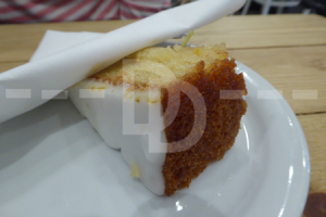 Gluten free lemon & lime 'zing' cake for morning coffee at Johns' of Instow